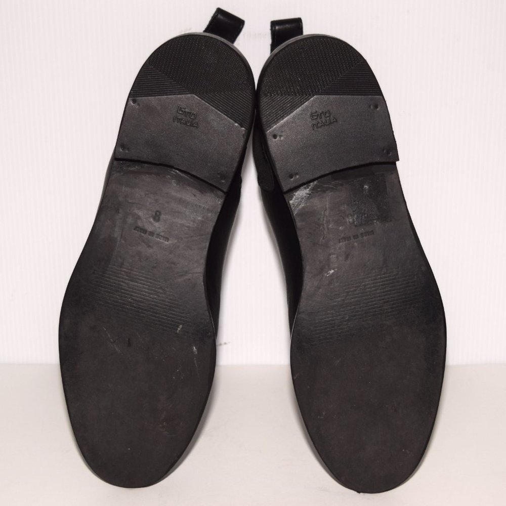 Everlane New Modern Chelsea Black Leather Ankle Boots Size 8 - Picture 8 of 9